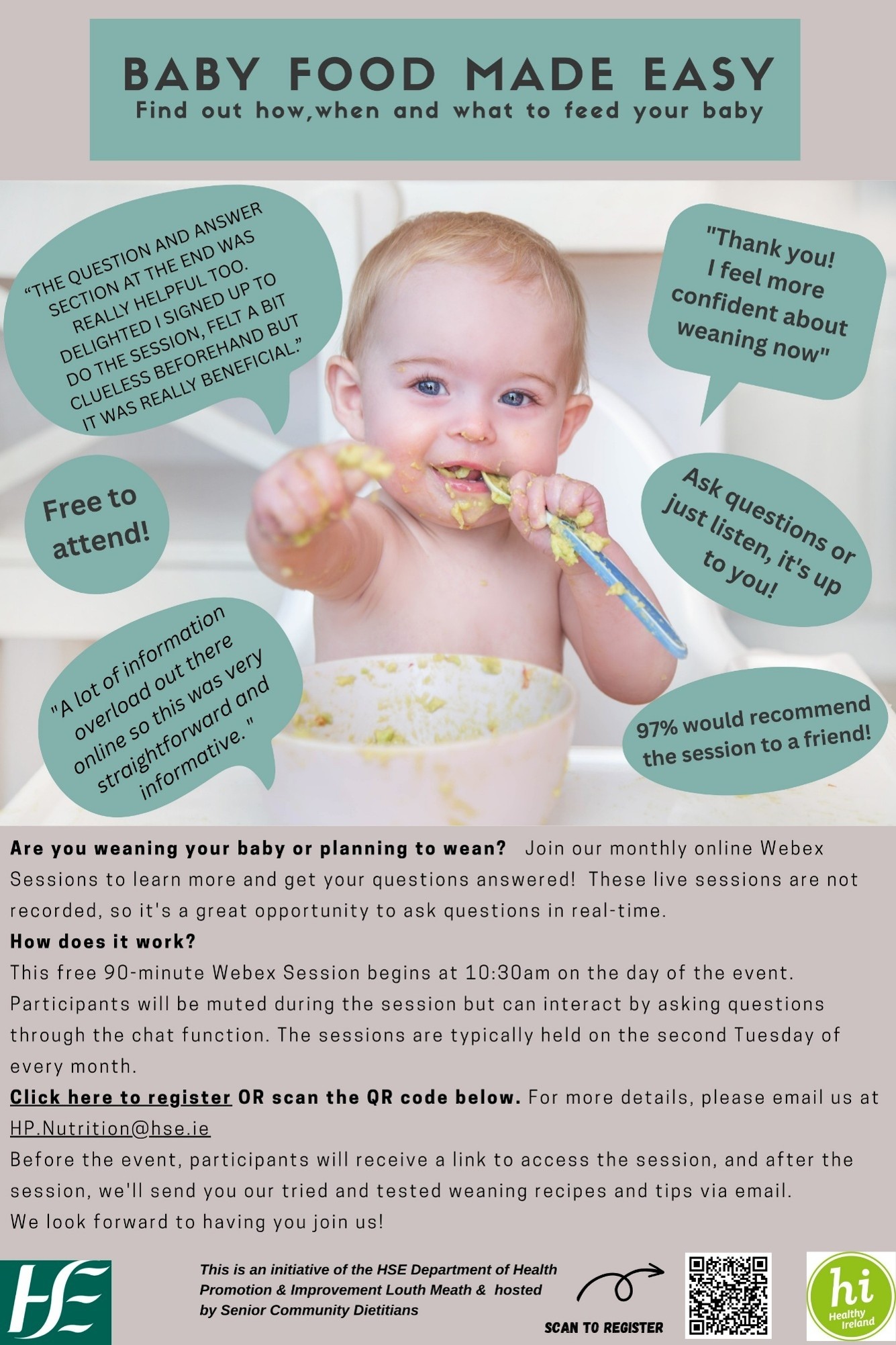 Baby Food Made Easy Poster