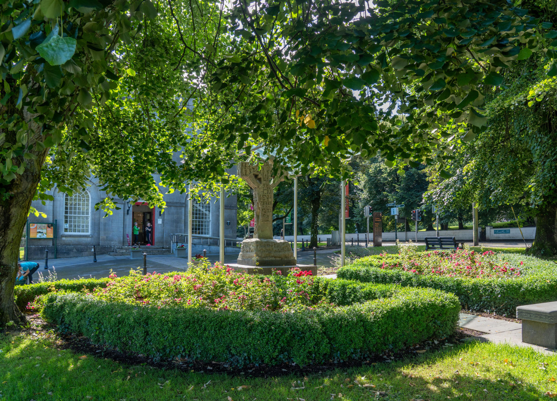 Garden area in the town of Kells, co. Meath.