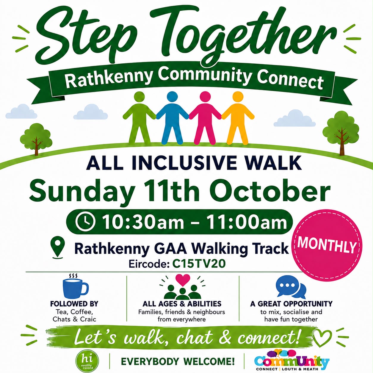 Poster for Step Together, Sunday 11th October.